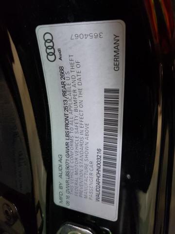 2017 AUDI A5 SPORT - WAUD2AFH0HN003216