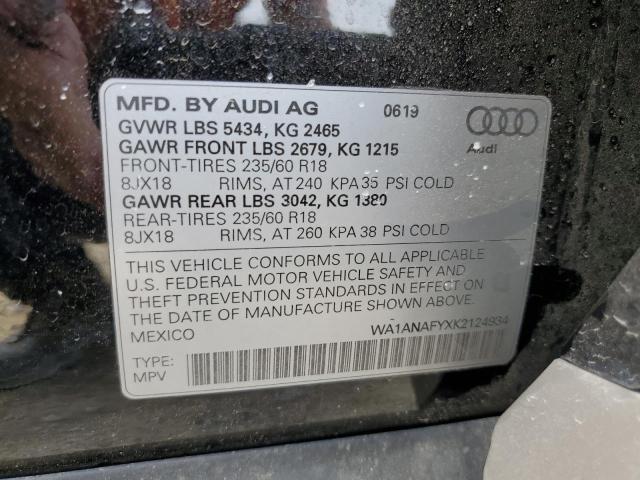 WA1ANAFYXK2124934 2019 AUDI Q5, photo no. 13