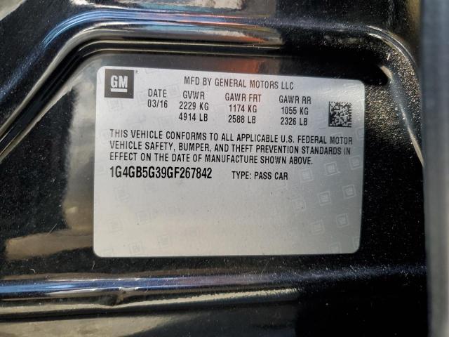 1G4GB5G39GF267842 Buick Lacrosse