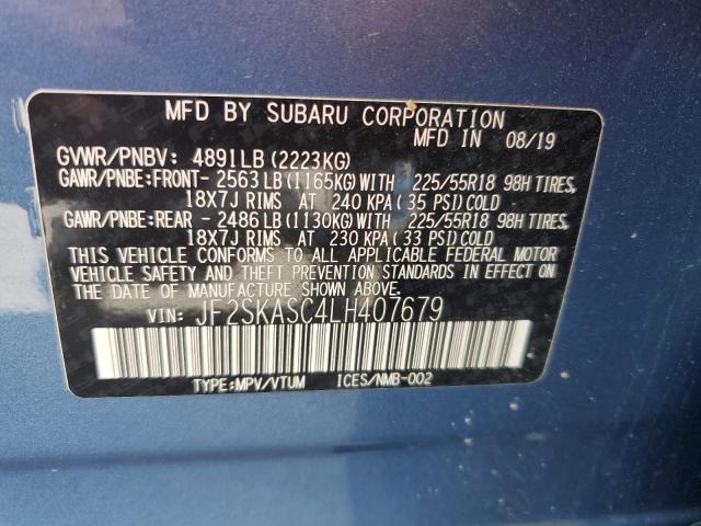 JF2SKASC4LH407679 Subaru Forester Limited