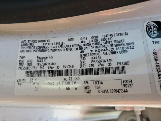 3FADP4EJ2EM163622 Ford FIESTA SE