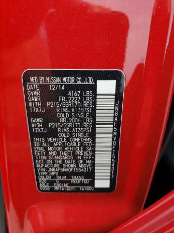 2015 NISSAN JUKE S - JN8AF5MV0FT554317