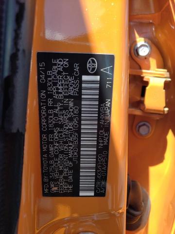 JTDKDTB35F1095180 Toyota PRIUS C