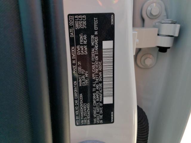 2022 VOLVO XC60 T8 RE YV4H60DM2N1042084