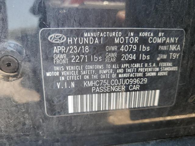 2018 HYUNDAI IONIQ SEL - KMHC75LC0JU099629