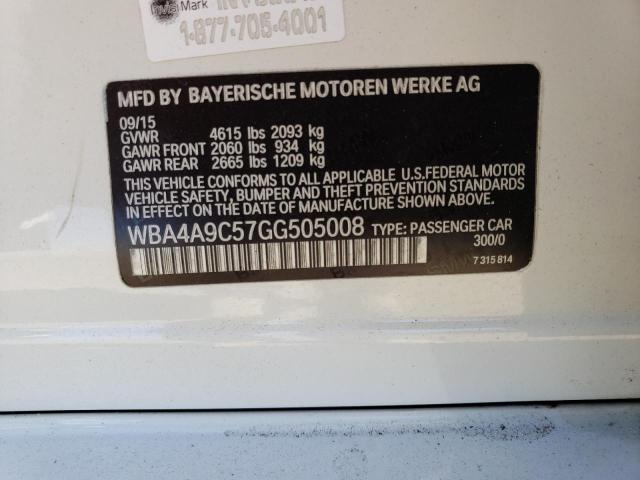 WBA4A9C57GG505008 BMW 428 I Gran Coupe Sulev