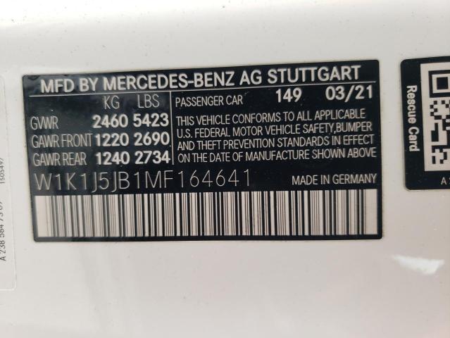 W1K1J5JB1MF164641 Mercedes-Benz E 450