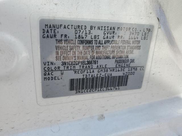 3N1CE2CP1EL366761 Nissan Versa Note S