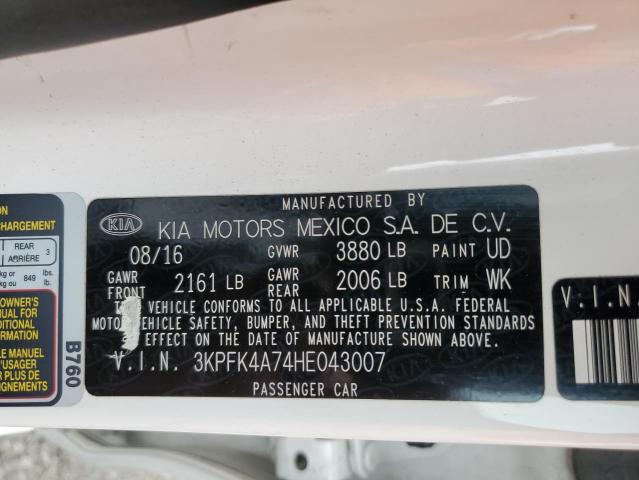 3KPFK4A74HE043007 KIA FORTE LX