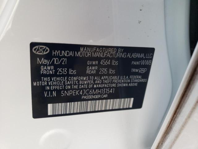 2021 HYUNDAI SONATA N L 5NPEK4JC6MH131541