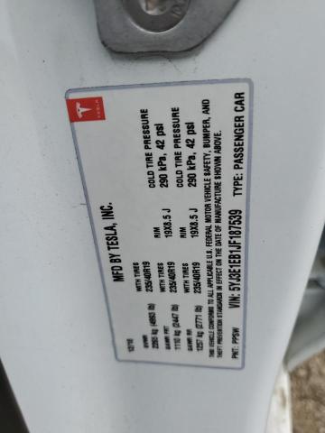 5YJ3E1EB1JF187539 Tesla MODEL 3