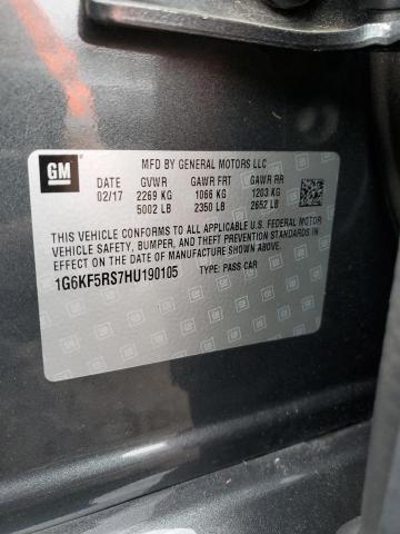 2017 CADILLAC CT6 PREMIU - 1G6KF5RS7HU190105