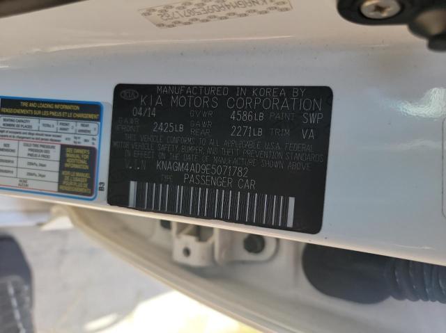 KNAGM4AD9E5071782 KIA OPTIMA HYBRID
