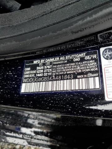 2019 MERCEDES-BENZ S 450 - WDDUG6GB5KA481843