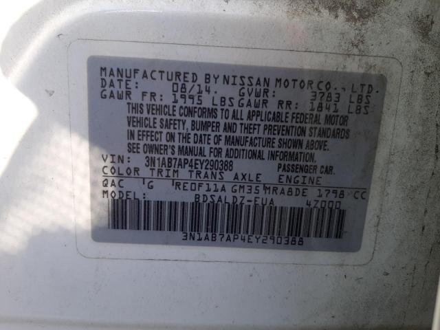 3N1AB7AP4EY290388 Nissan SENTRA S