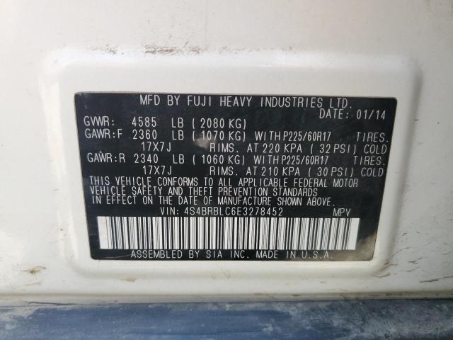 4S4BRBLC6E3278452 Subaru Outback 2.5i Limited