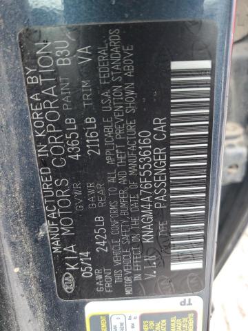 KNAGM4A76F5536160 KIA Optima Lx