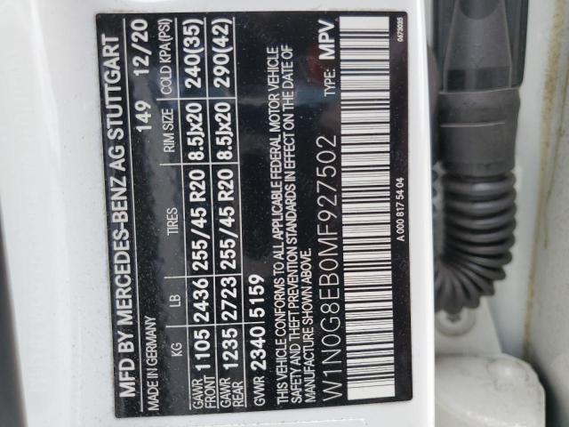 W1N0G8EB0MF927502 Mercedes-Benz Glc 300 4matic