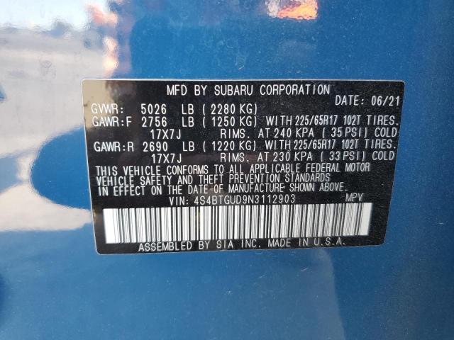 4S4BTGUD9N3112903 Subaru Outback Wilderness