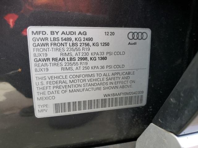 WA1BAAFY0M2042939 2021 AUDI Q5, photo no. 12