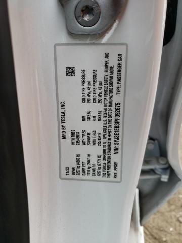 5YJ3E1EB3PF392675 Tesla MODEL 3