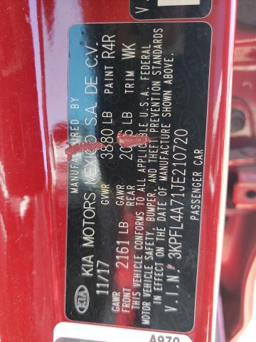3KPFL4A71JE210720 KIA FORTE LX