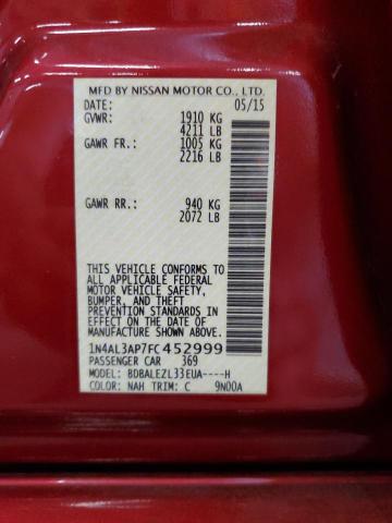 1N4AL3AP7FC452999 Nissan ALTIMA 2.5