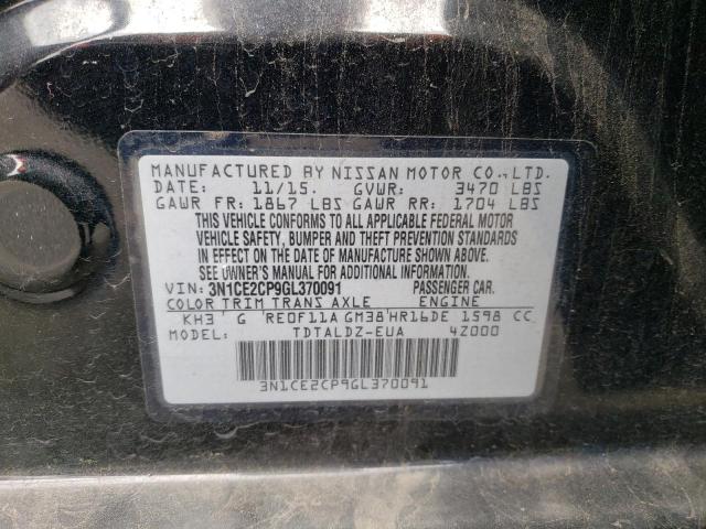 3N1CE2CP9GL370091 Nissan Versa Note S