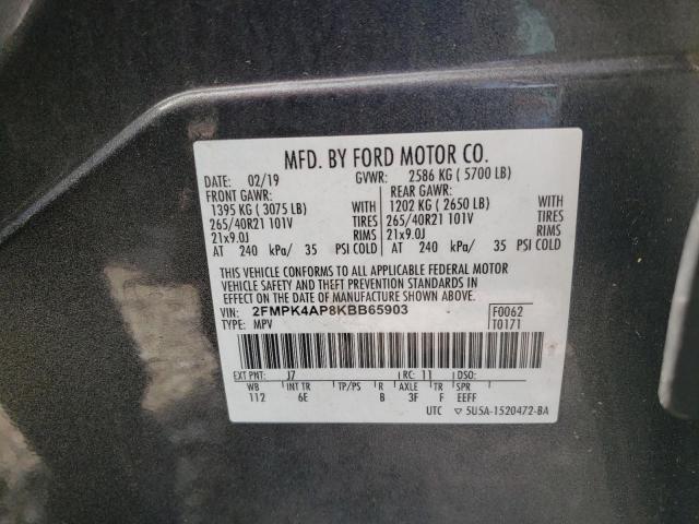 2FMPK4AP8KBB65903 2019 FORD EDGE - Image 13