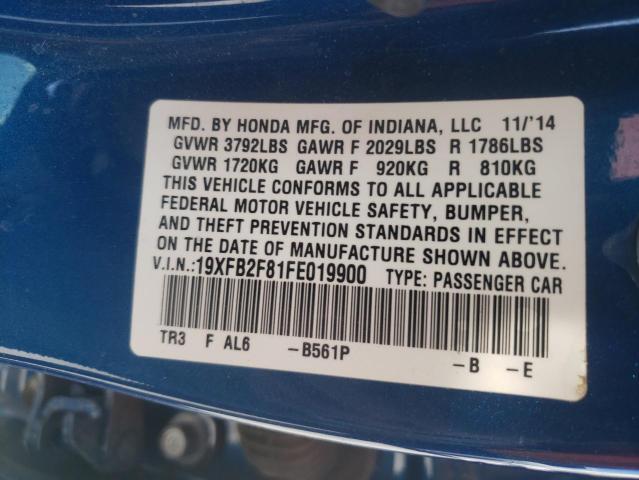 19XFB2F81FE019900 Honda CIVIC EX