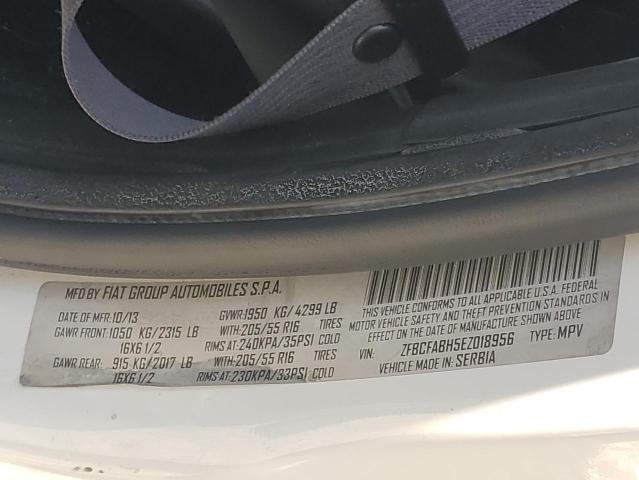 ZFBCFABH5EZ018956 Fiat 500l Easy