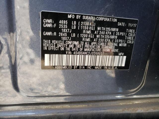 4S4BSANC2J3268037 Subaru Outback 2.5i Limited