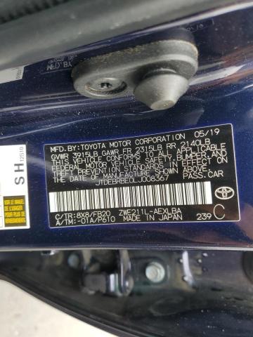 JTDEBRBE0LJ008367 Toyota COROLLA LE