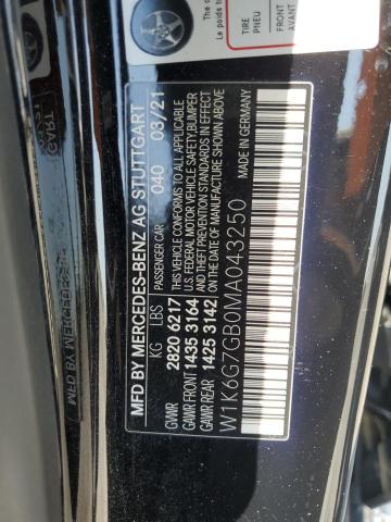W1K6G7GB0MA043250 Mercedes-Benz S 580 4matic