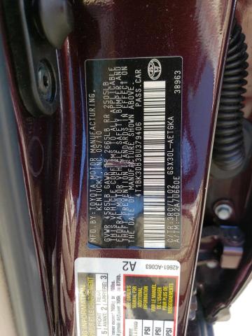 2011 Toyota Avalon Base VIN: 4T1BK3DB3BU379406 Lot: 55088023