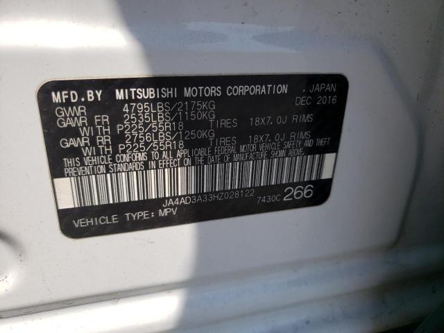 JA4AD3A33HZ028122 Mitsubishi Outlander Se