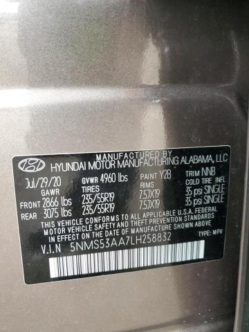 2020 HYUNDAI SANTA FE L - 5NMS53AA7LH258832