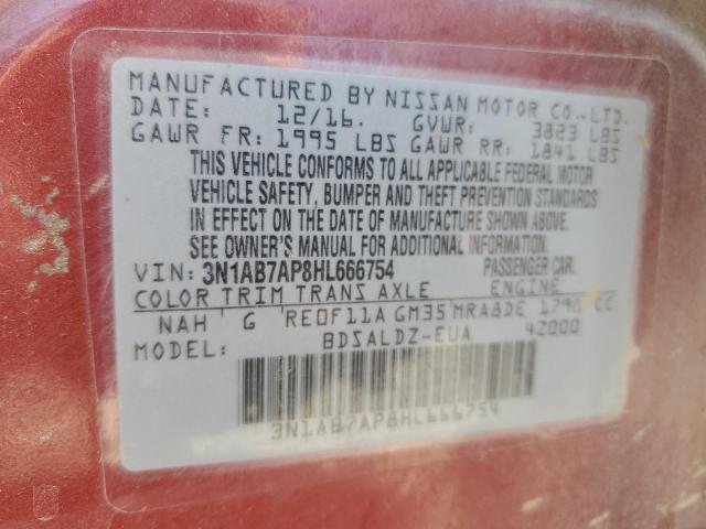 3N1AB7AP8HL666754 Nissan SENTRA S
