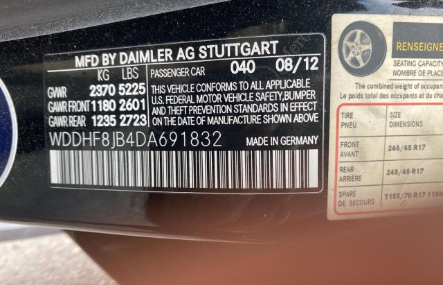 VIN WDDHF8JB4DA691832 2013 Mercedes-Benz E-Class, 3... no.10