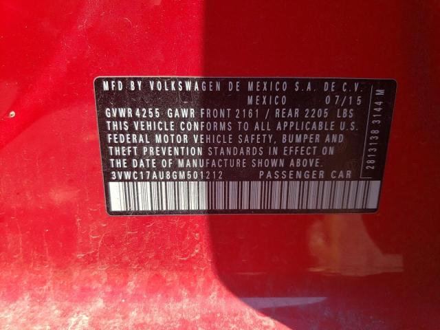 2016 VOLKSWAGEN GOLF SPORT - 3VWC17AU8GM501212