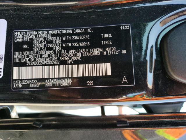 2023 LEXUS NX 250 2T2ADCEZ4PC002962