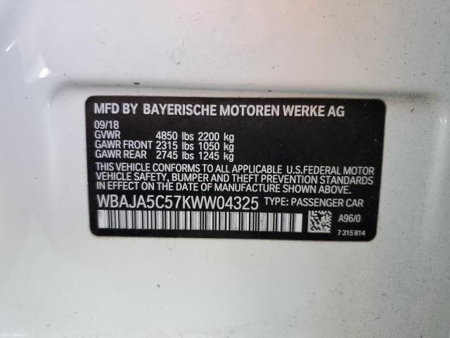 WBAJA5C57KWW04325 BMW 530 I