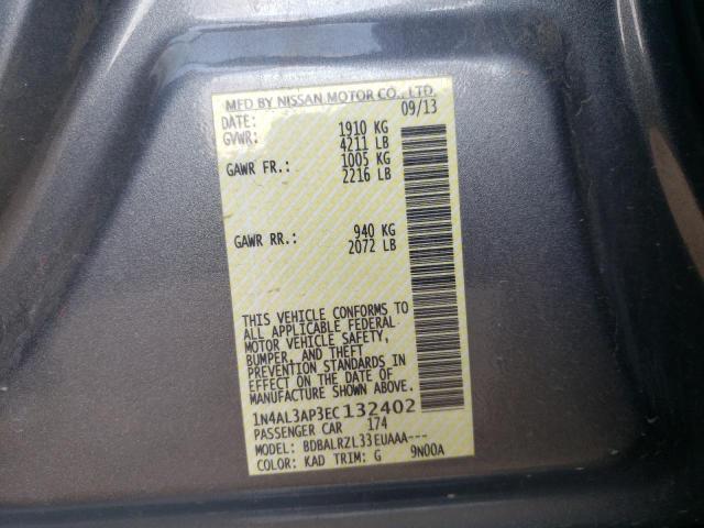 1N4AL3AP3EC132402 Nissan ALTIMA 2.5