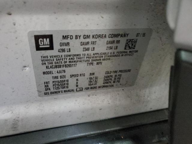 2015 BUICK ENCORE CON - KL4CJBSB1FB265117