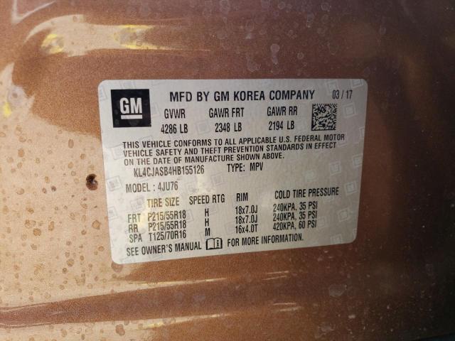 KL4CJASB4HB155126 Buick Encore Preferred