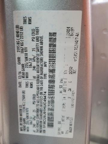 1FMCU9J91HUC49474 2017 FORD ESCAPE, photo no. 13