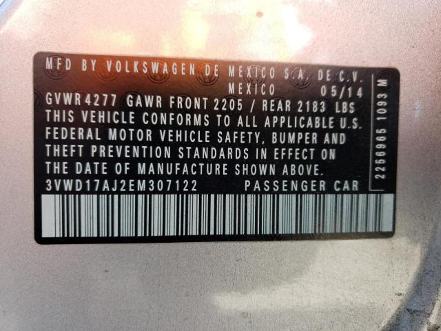 Volkswagen JETTA SE 2014 3VWD17AJ2EM307122 Image 12