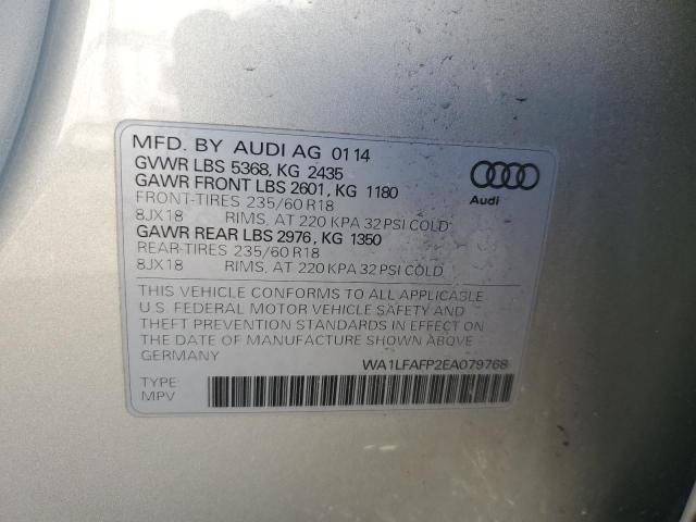 VIN WA1LFAFP2EA079768 2014 Audi Q5, Premium Plus no.13