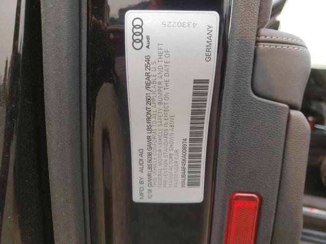 2019 AUDI S4 WAUB4AF45KA008974