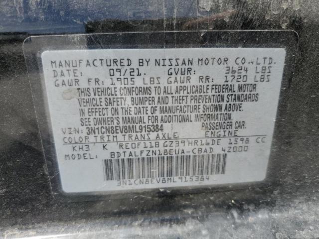 3N1CN8EV8ML915384 Nissan VERSA SV